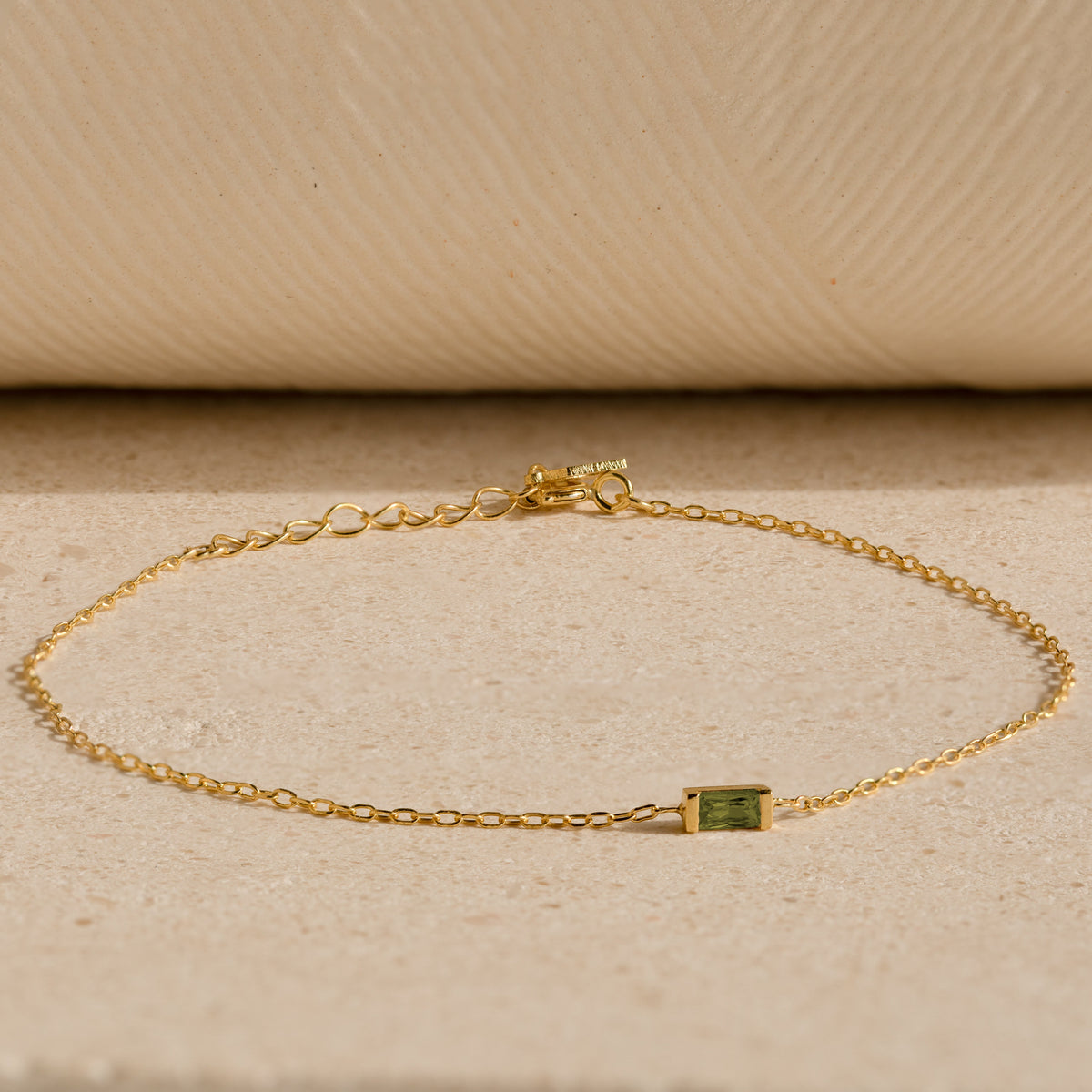 Baguette Peridot Bracelet