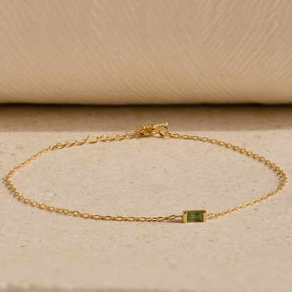 Baguette Peridot Bracelet