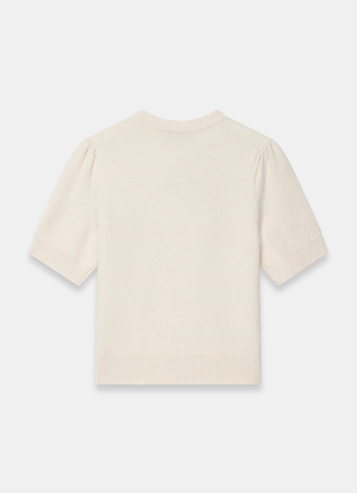 Cream Bow Detail Knit Top