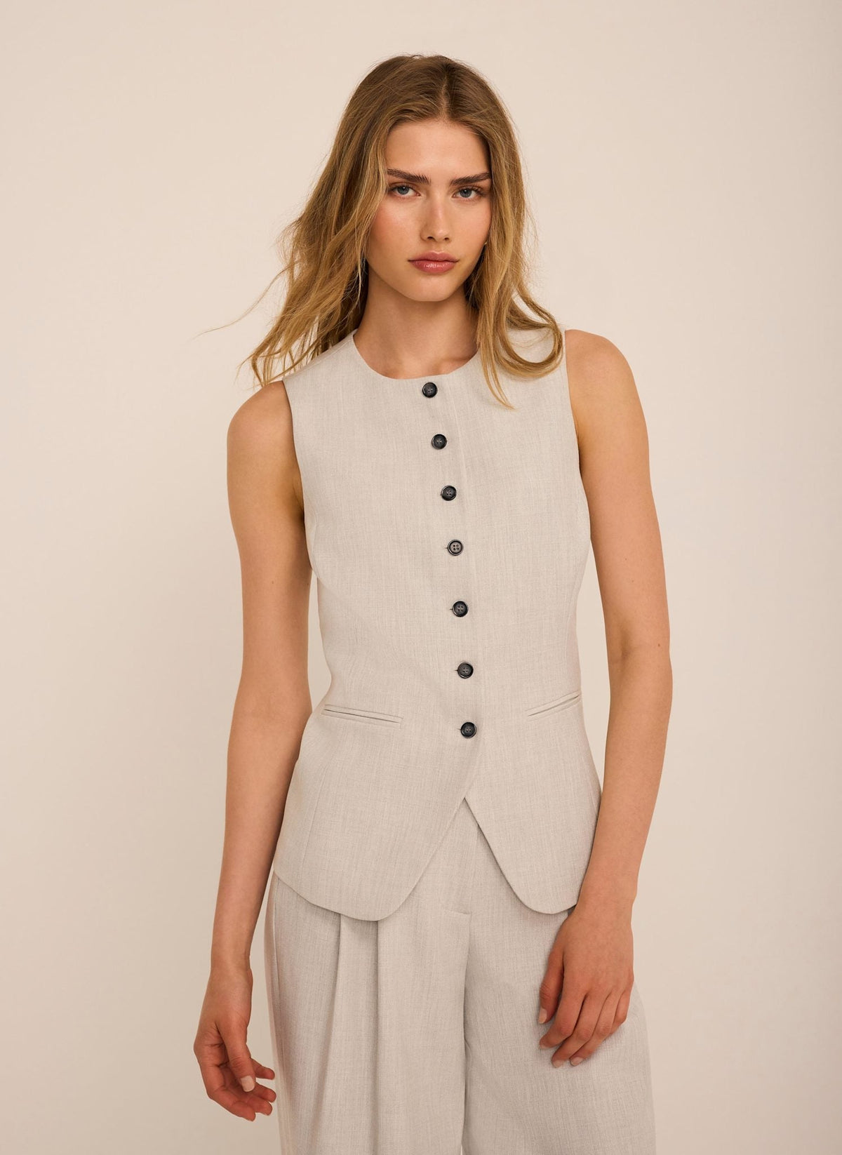 Grey Tailored Waistcoat
