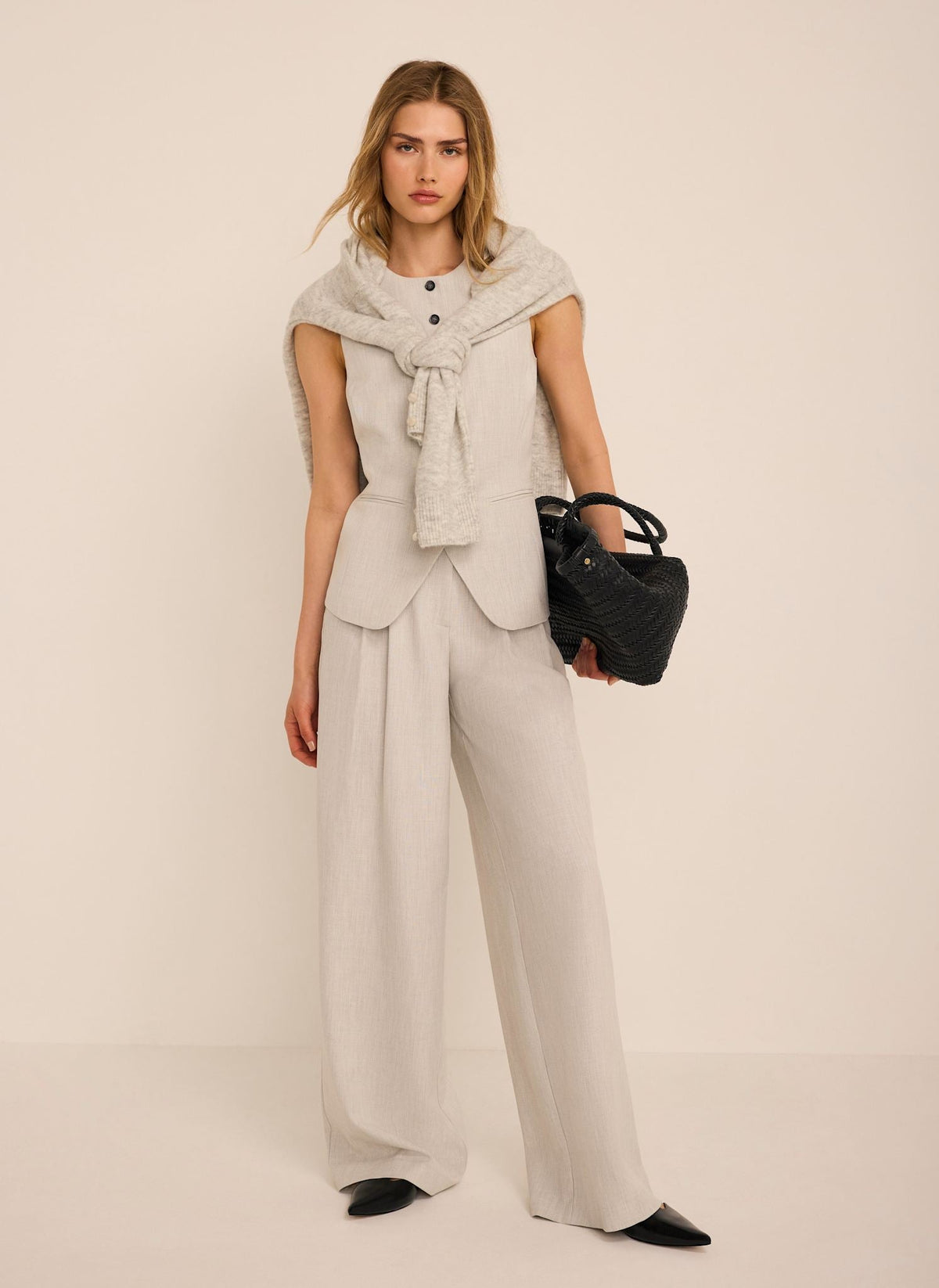 Grey Tailored Waistcoat