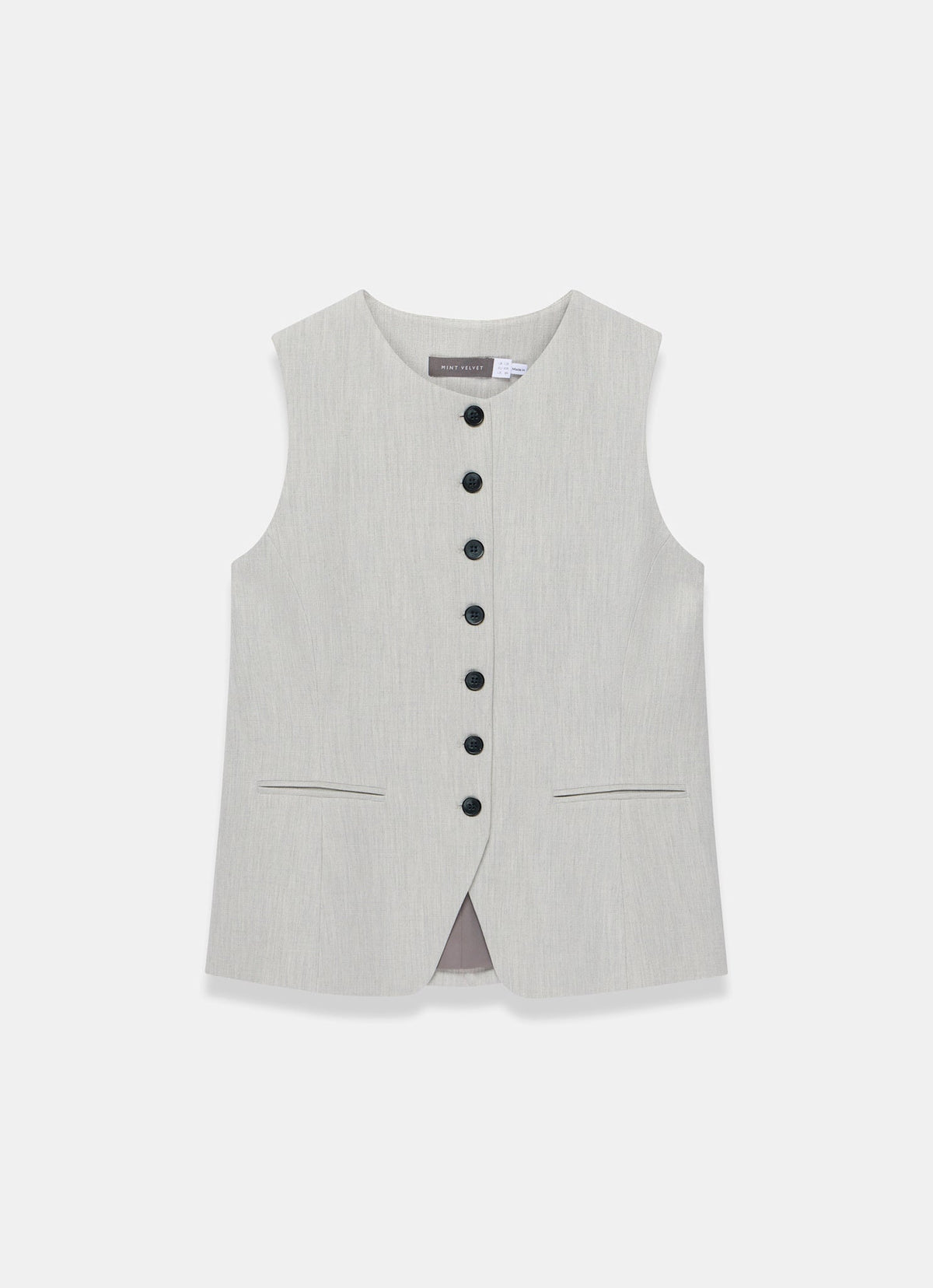 Grey Tailored Waistcoat
