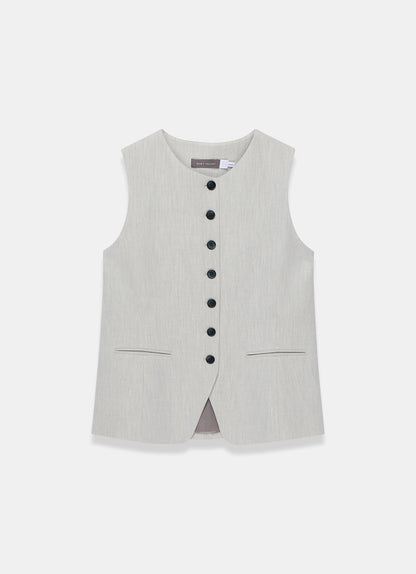 Grey Tailored Waistcoat