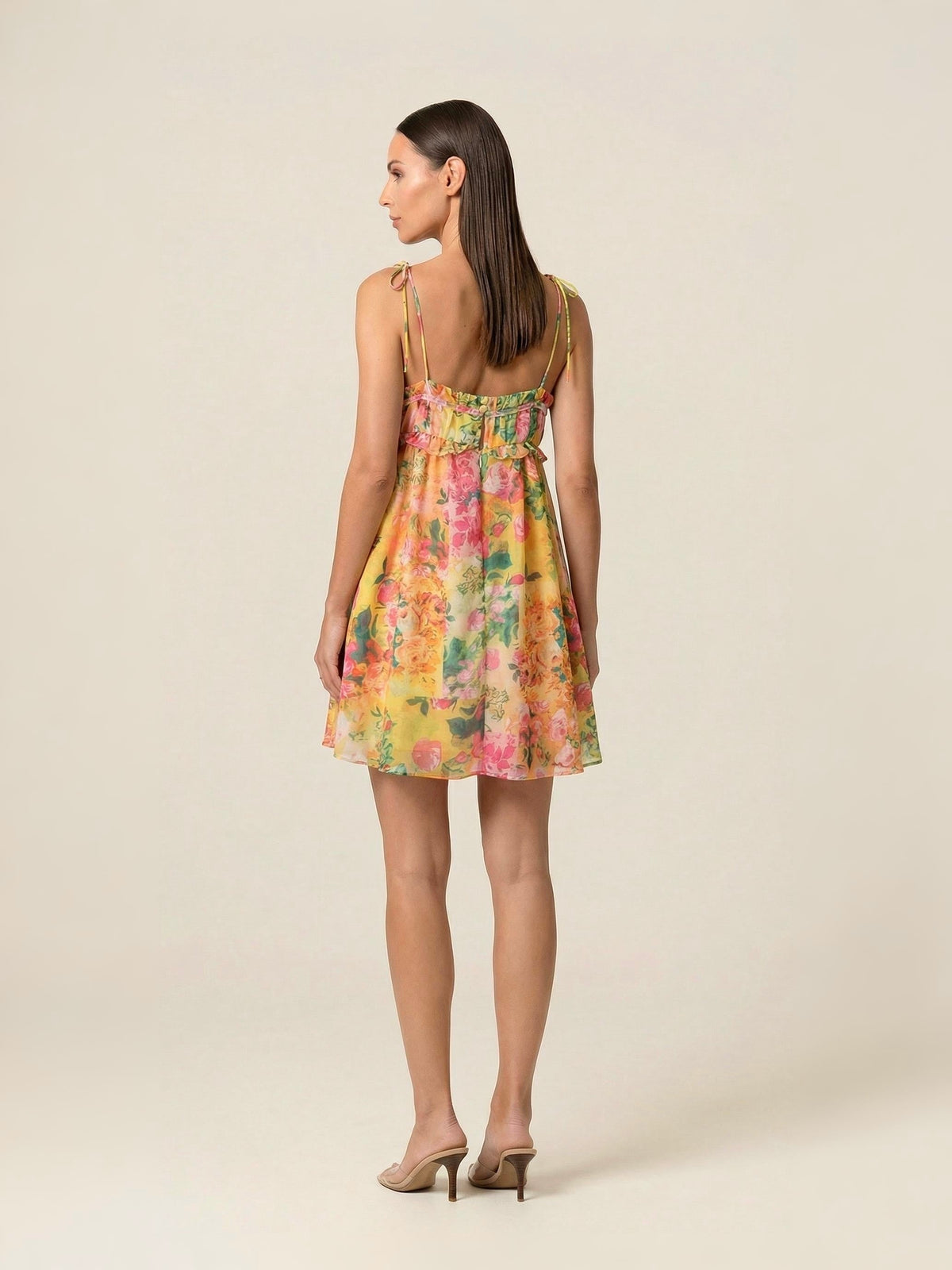 Floral Chiffon Mini Dress