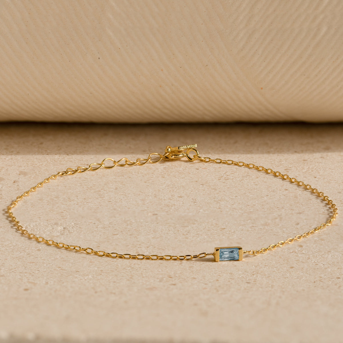 Baguette Aquamarine Bracelet
