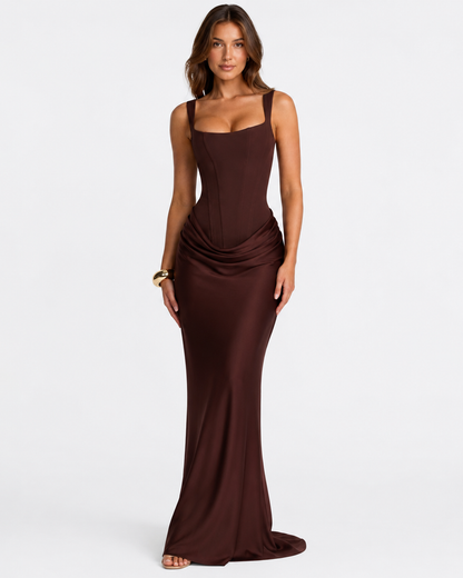Women's Corset Maxi Dress - Mazie