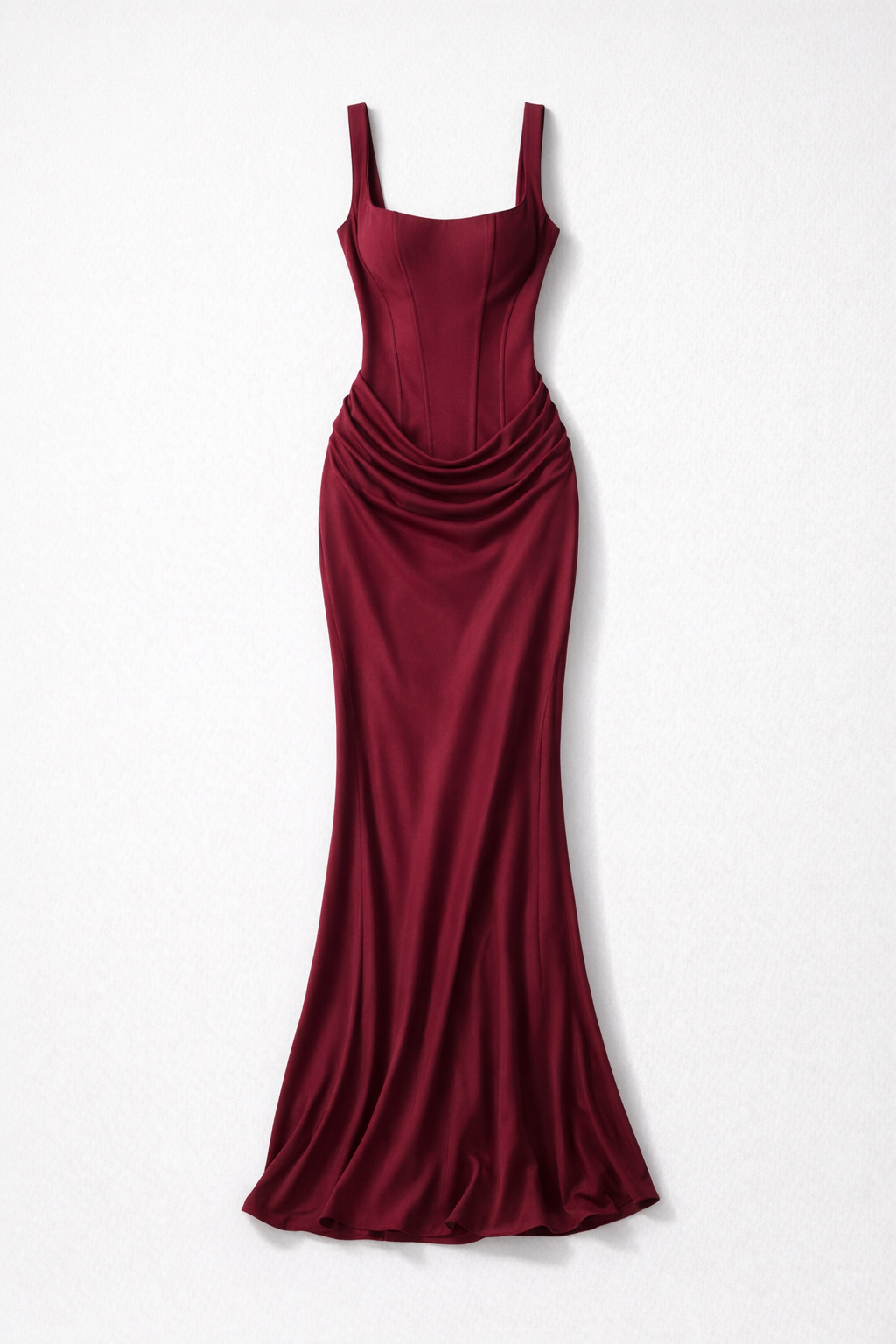 Women's Corset Maxi Dress - Mazie — Burgundy