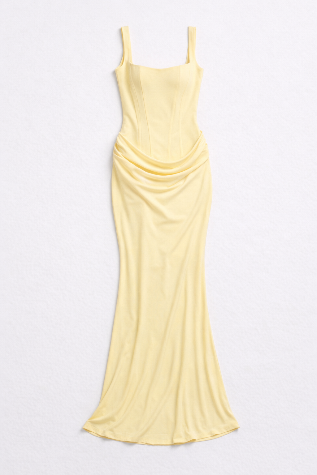 Women's Corset Maxi Dress - Mazie — Yellow