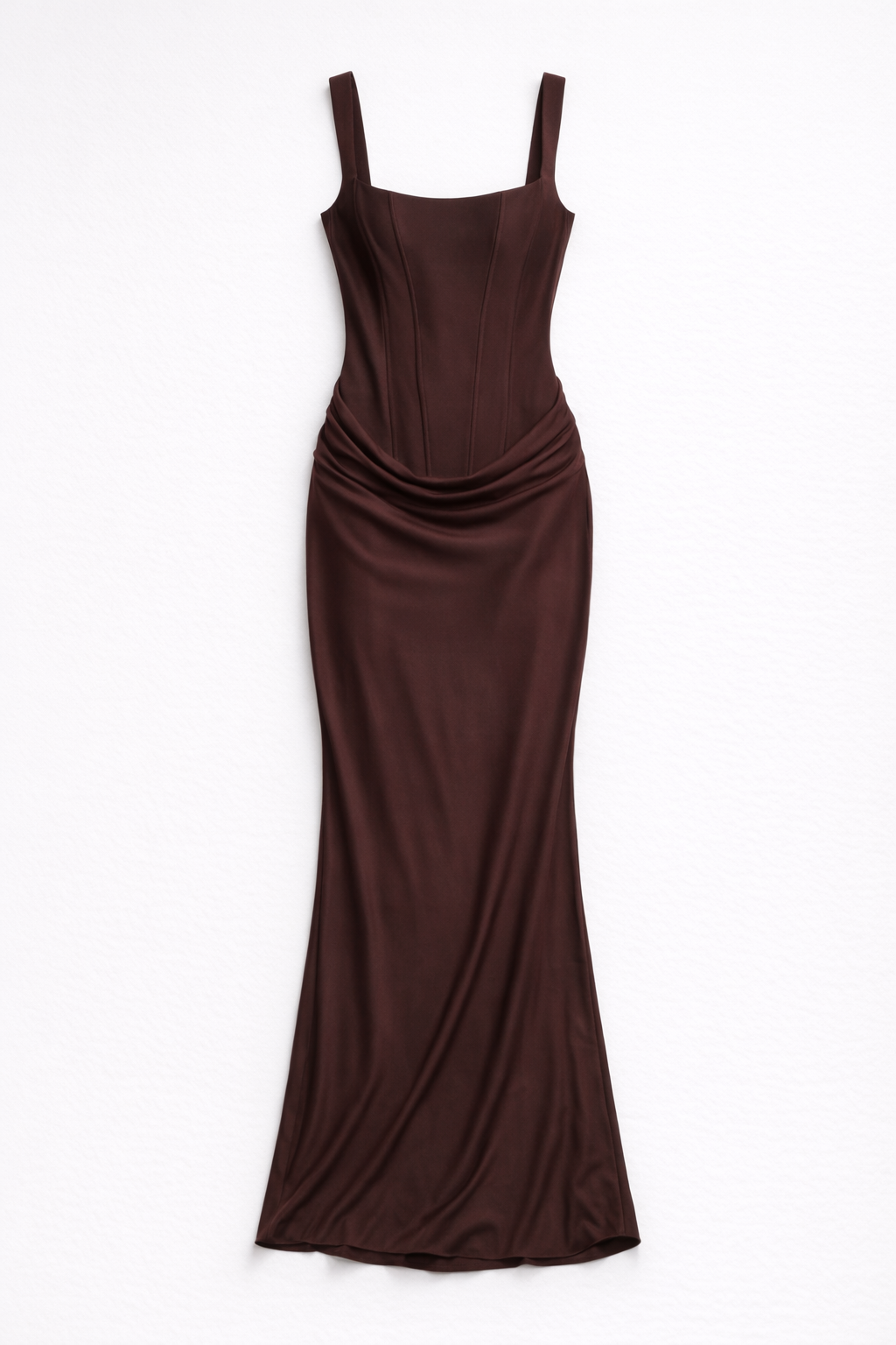 Women's Corset Maxi Dress - Mazie — Brown