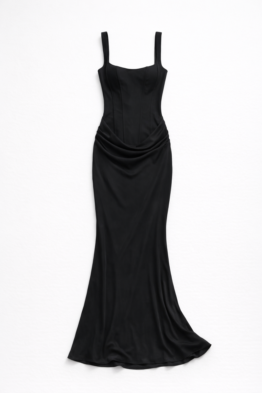 Women's Corset Maxi Dress - Mazie — Black