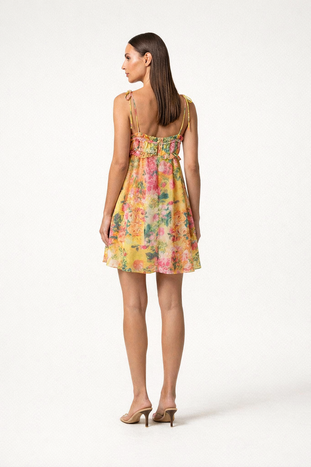 Floral Chiffon Mini Dress