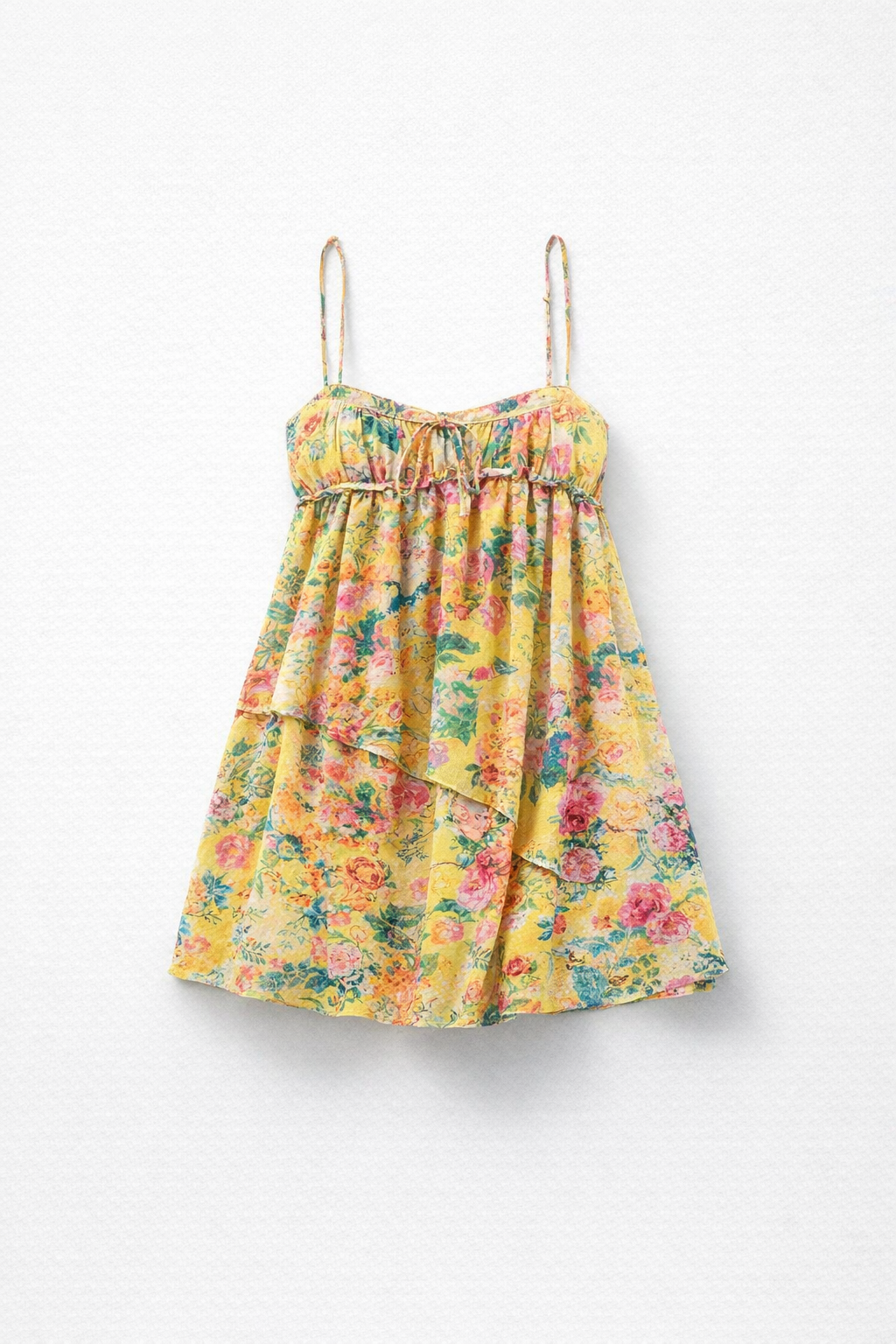 Floral Chiffon Mini Dress