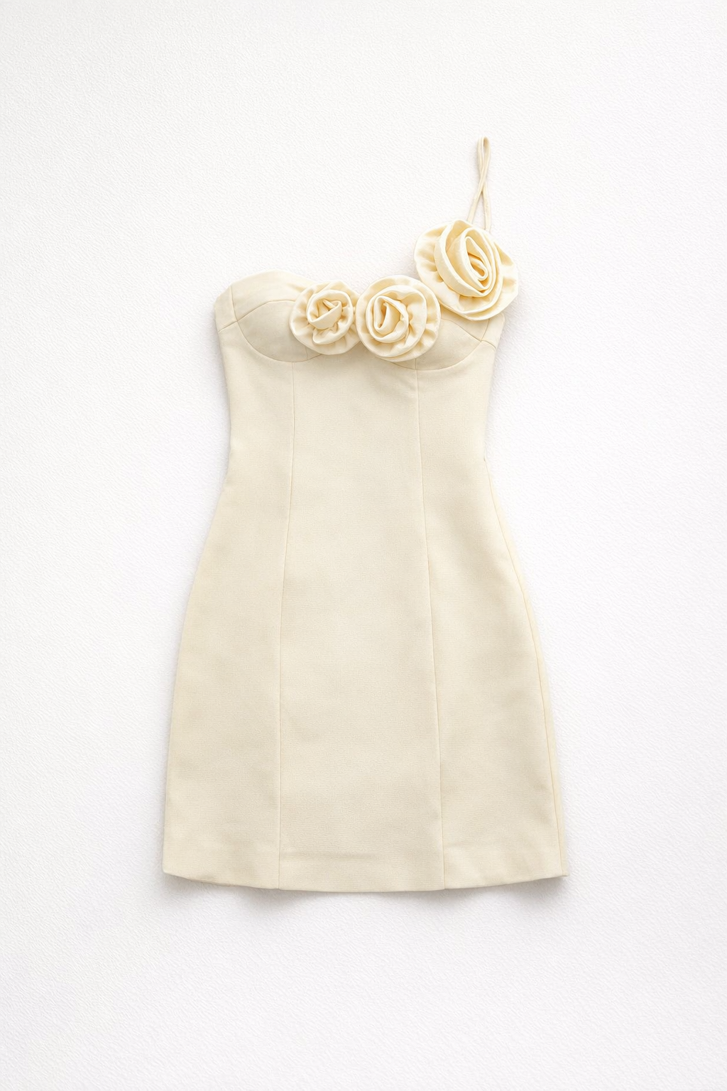 Mini Dress for Women – Summer Slim Off Shoulder — Yellow