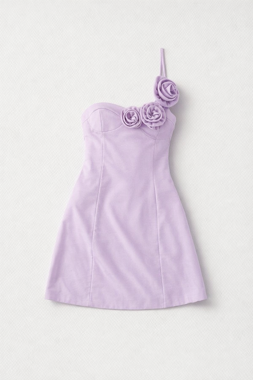 Mini Dress for Women – Summer Slim Off Shoulder — Purple