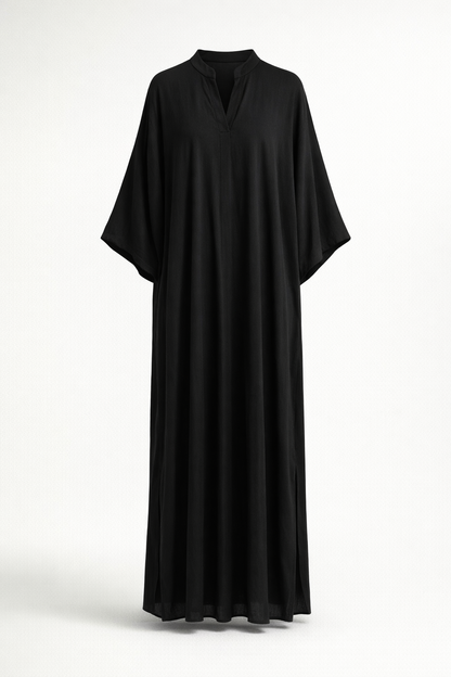 Black Summer Maxi Dress Kaftan