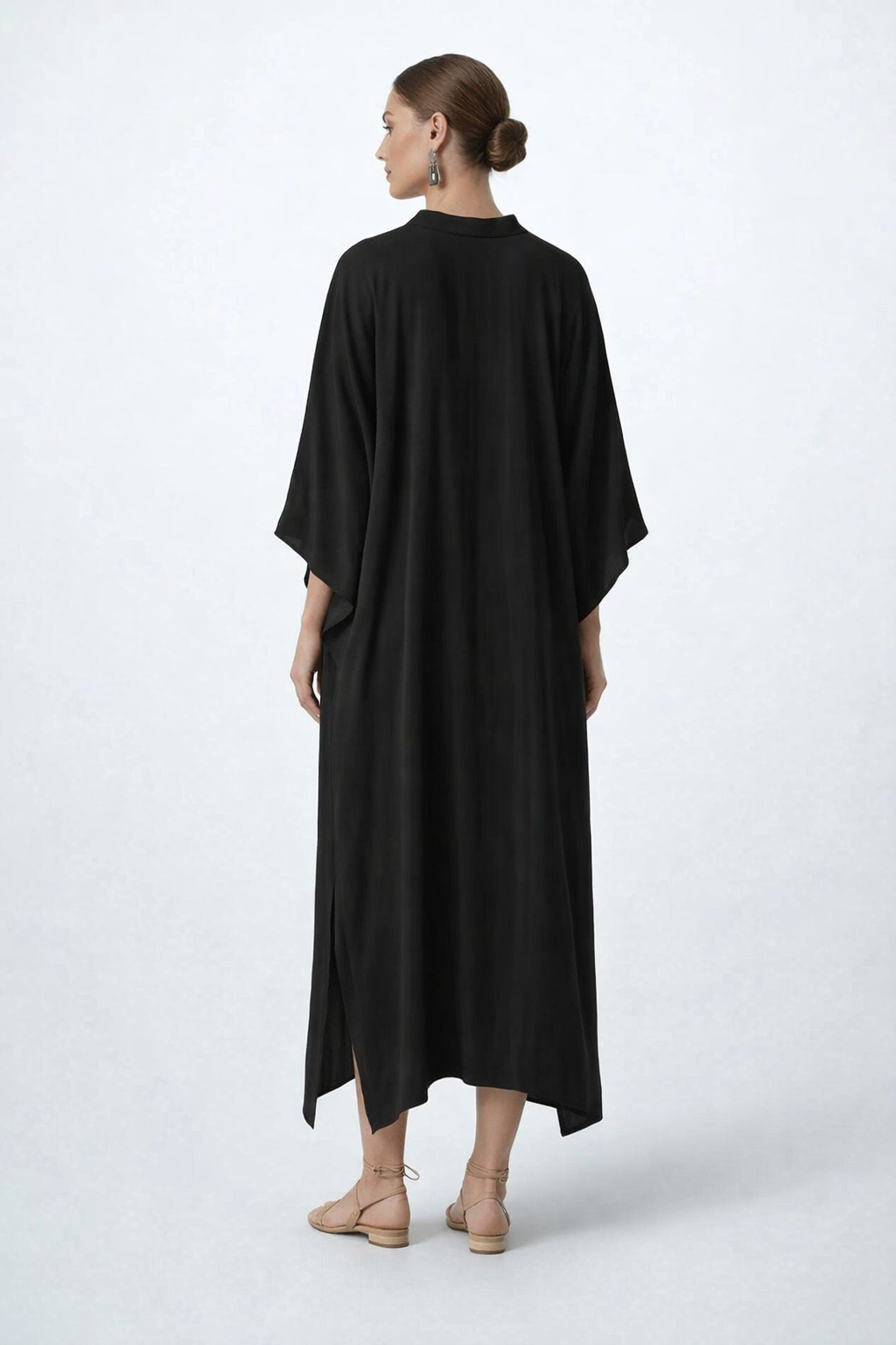 Black Summer Maxi Dress Kaftan