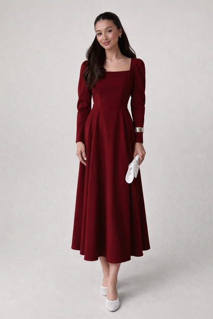 Long Sleeve Summer Party Dress