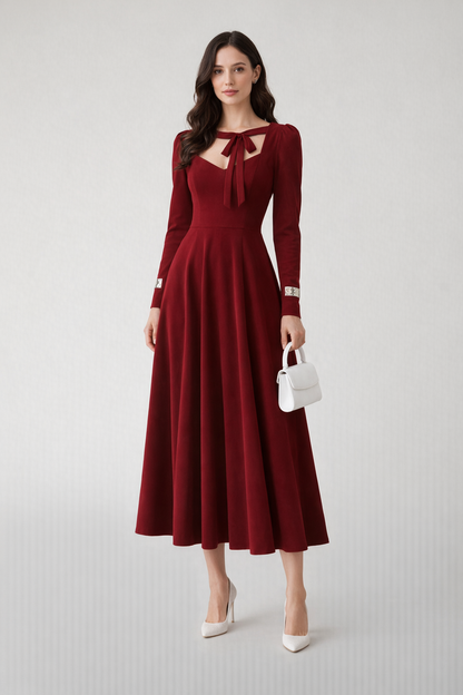 Long Sleeve Summer Party Dress
