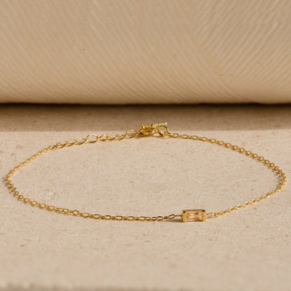 Baguette Topaz Bracelet