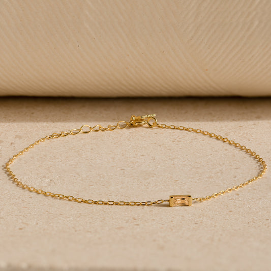 Baguette Topaz Bracelet