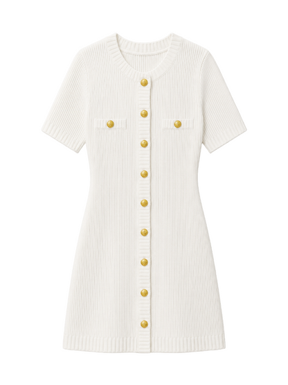 Ribbed Knit Mini Dress – Vera