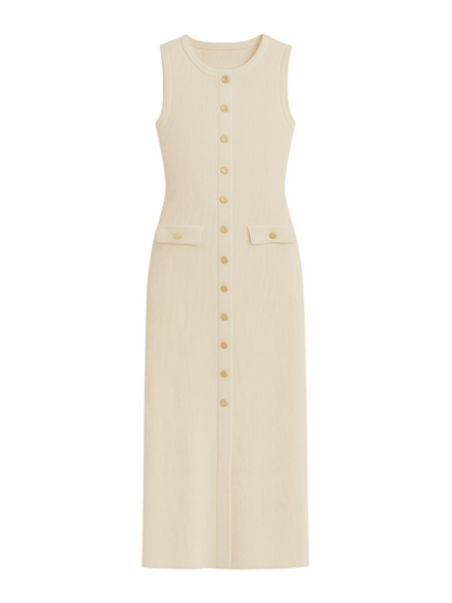Slim Sleeveless Knit Maxi Dress – Serra