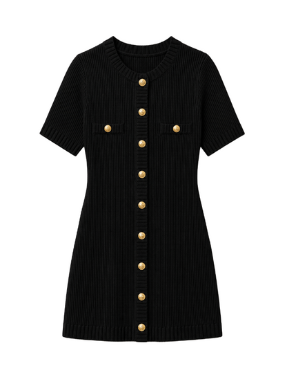Ribbed Knit Mini Dress – Vera