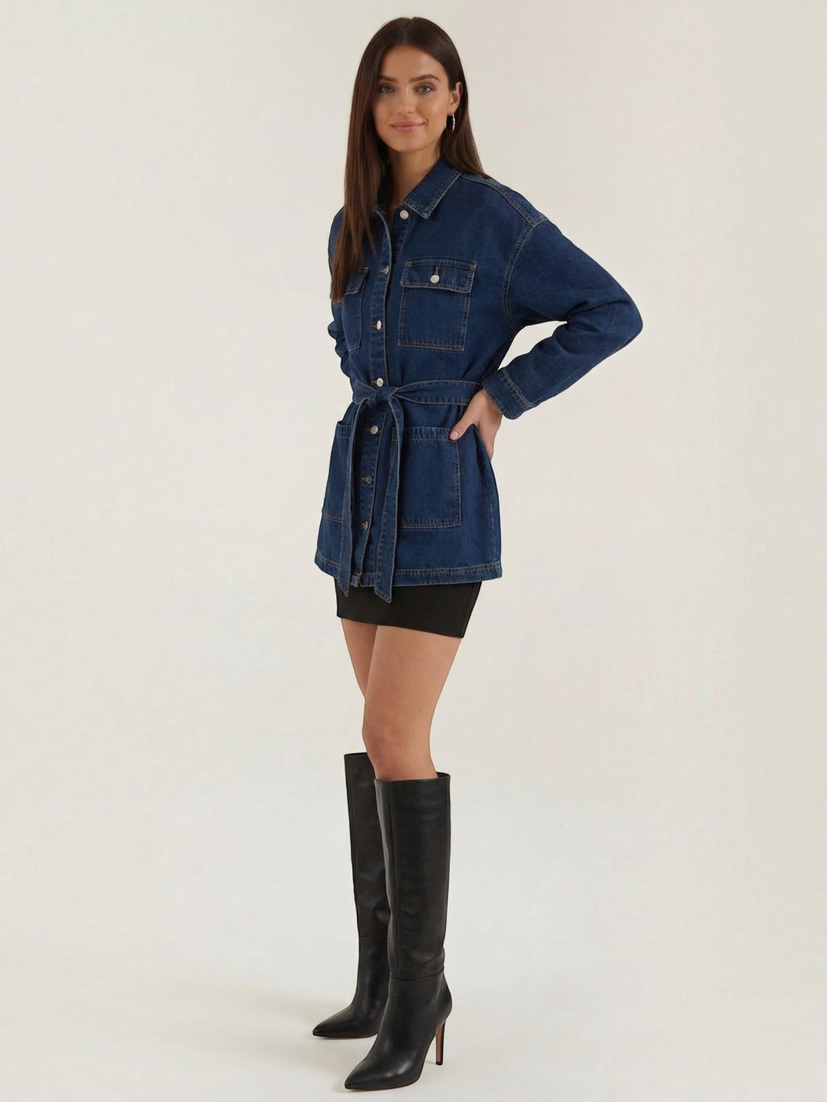 Alice Jeansjacke mit Gürtel
