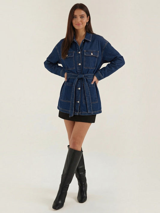 Alice Jeansjacke mit Gürtel