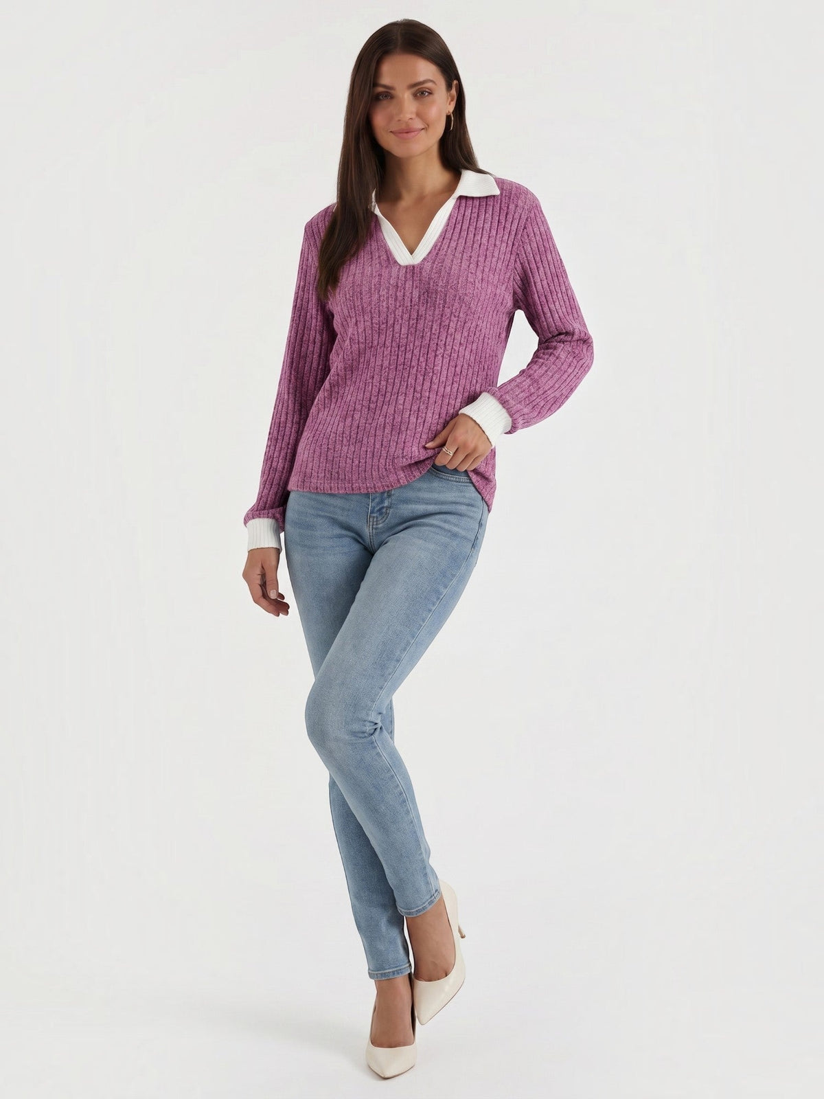 Althea Strickpullover mit V-Ausschnitt