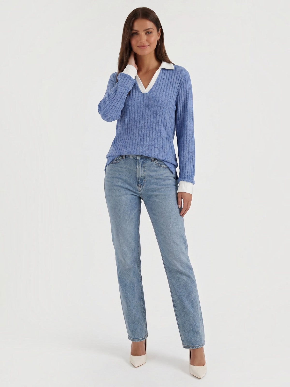 Althea Strickpullover mit V-Ausschnitt