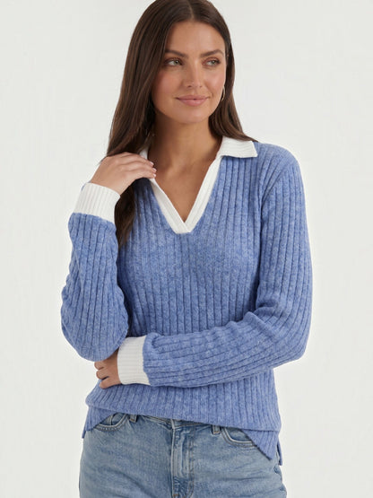 Althea Strickpullover mit V-Ausschnitt