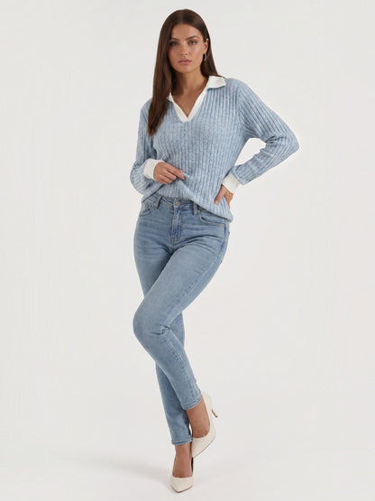 Althea Strickpullover mit V-Ausschnitt