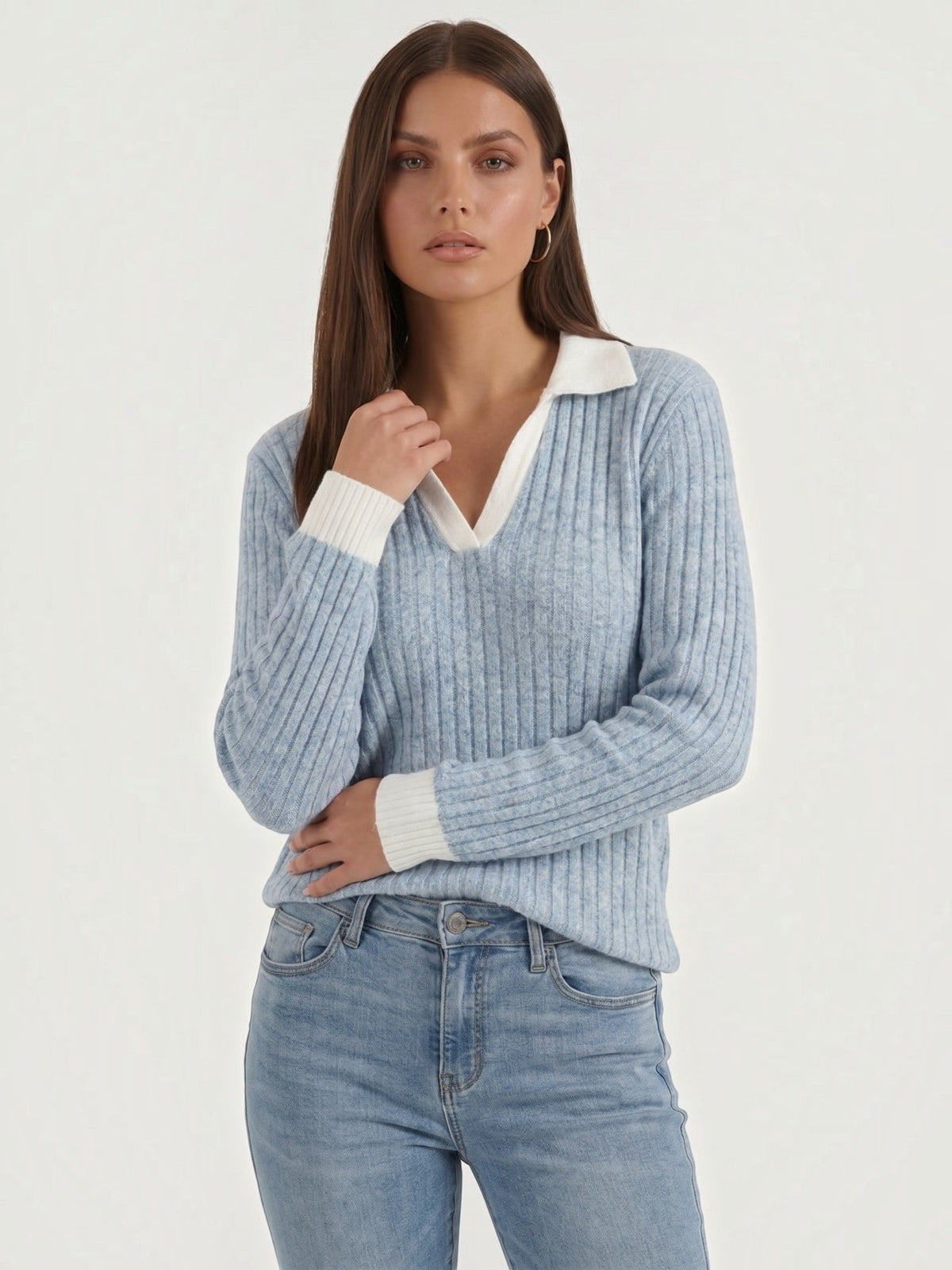 Althea Strickpullover mit V-Ausschnitt