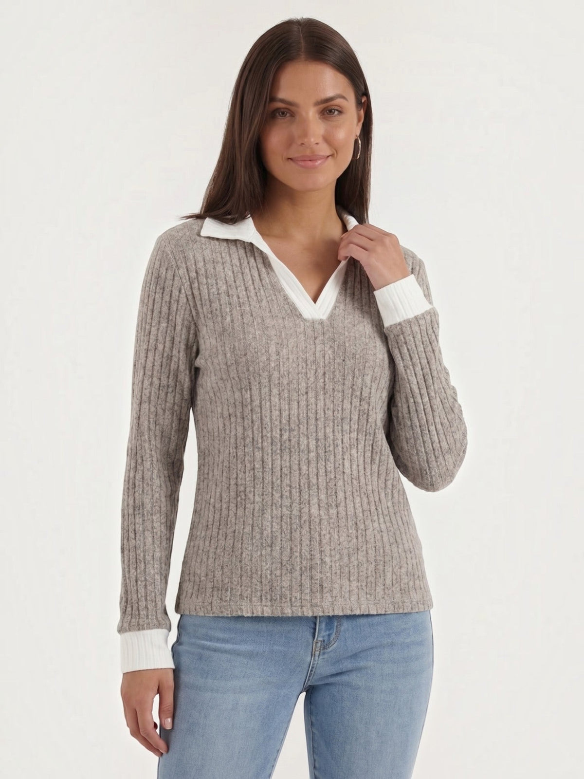 Althea Strickpullover mit V-Ausschnitt