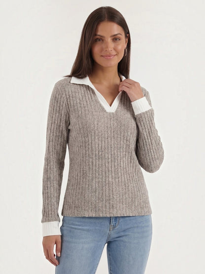 Althea Strickpullover mit V-Ausschnitt