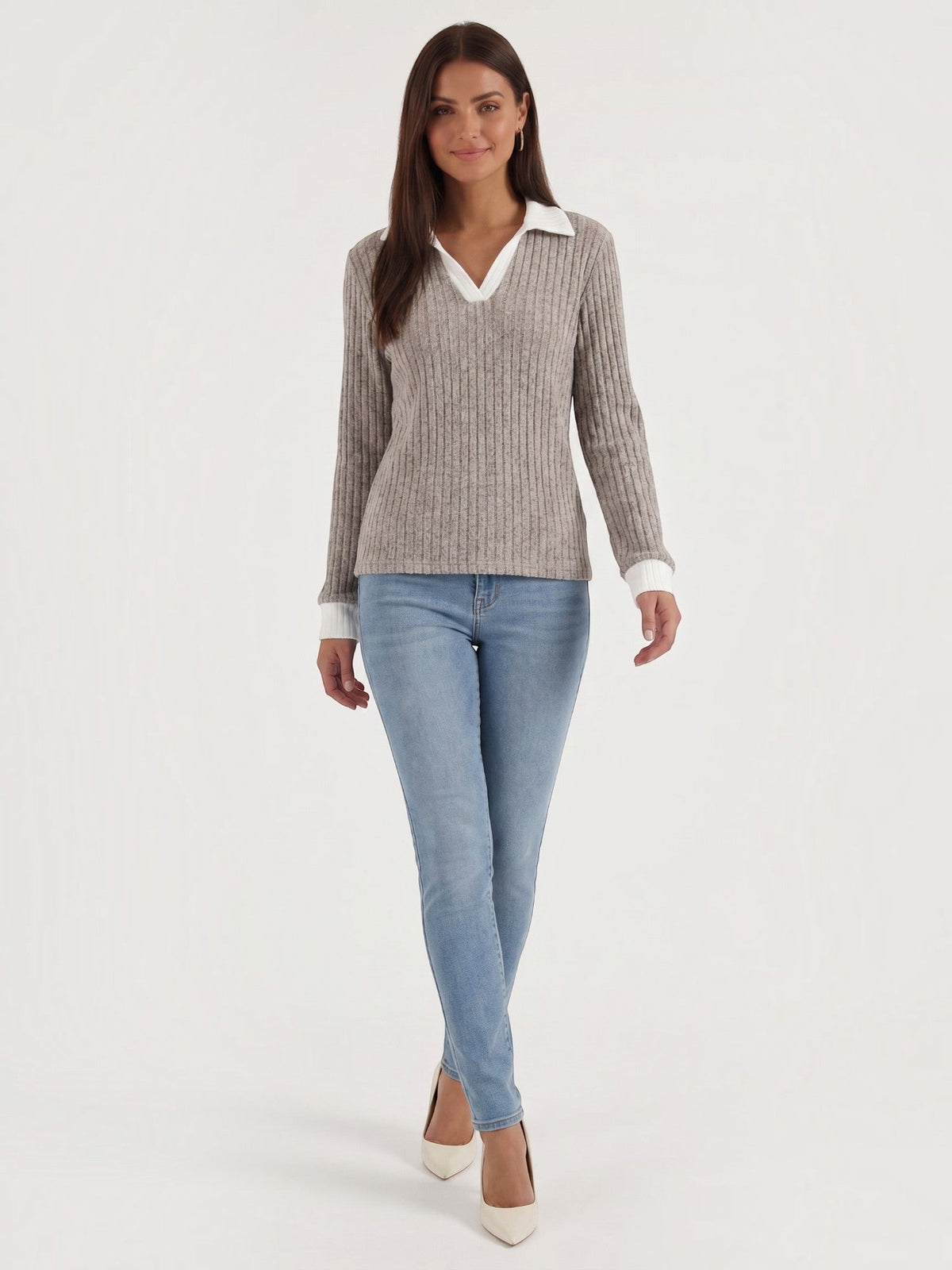 Althea Strickpullover mit V-Ausschnitt