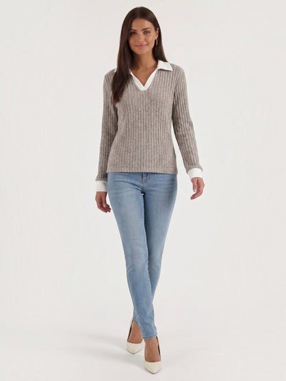 Althea Strickpullover mit V-Ausschnitt