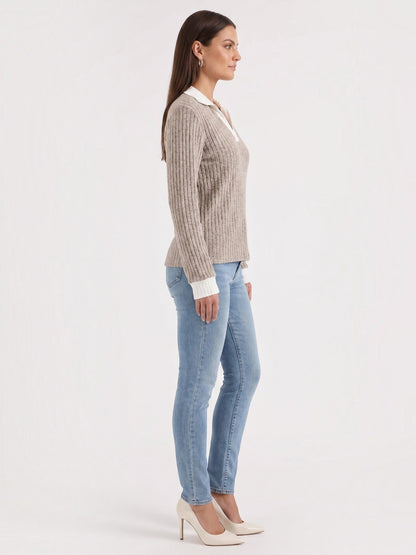 Althea Strickpullover mit V-Ausschnitt