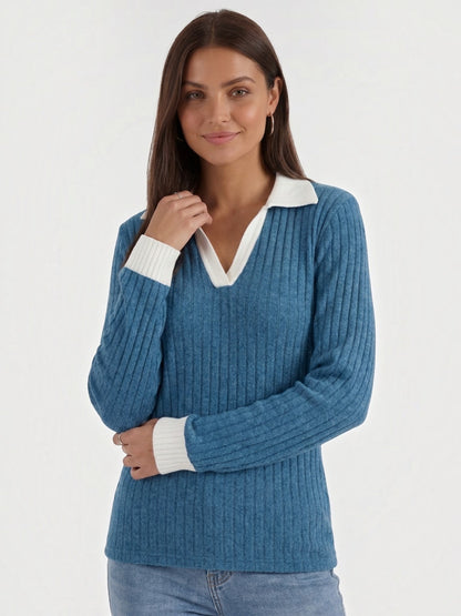 Althea Strickpullover mit V-Ausschnitt