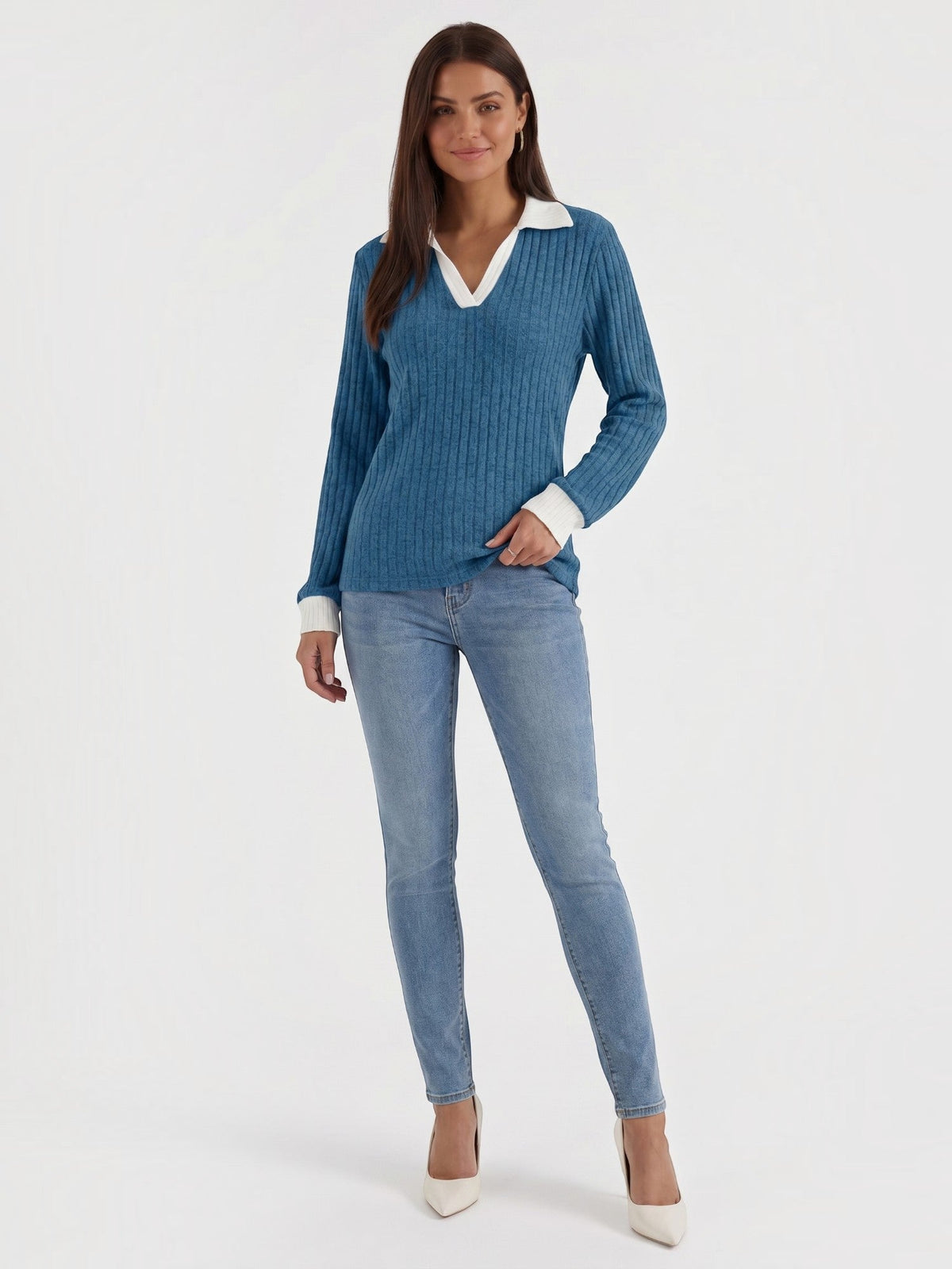 Althea Strickpullover mit V-Ausschnitt