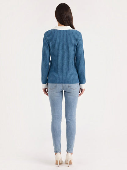 Althea Strickpullover mit V-Ausschnitt
