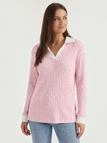 Althea Strickpullover mit V-Ausschnitt