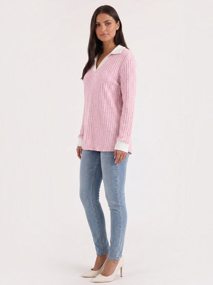 Althea Strickpullover mit V-Ausschnitt