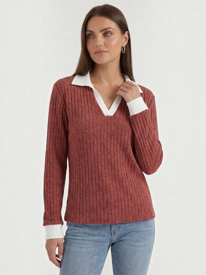 Althea Strickpullover mit V-Ausschnitt