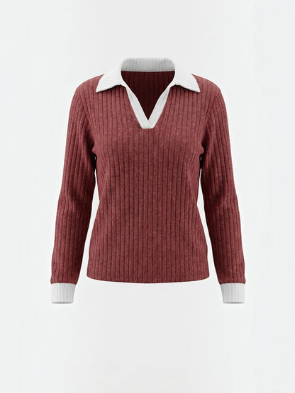 Althea Strickpullover mit V-Ausschnitt