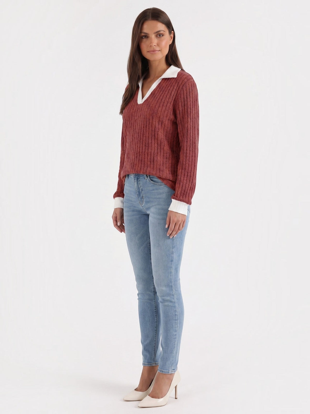 Althea Strickpullover mit V-Ausschnitt