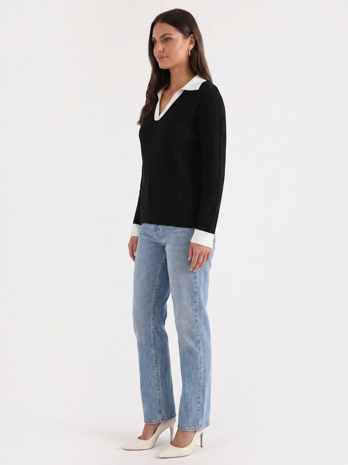Althea Strickpullover mit V-Ausschnitt