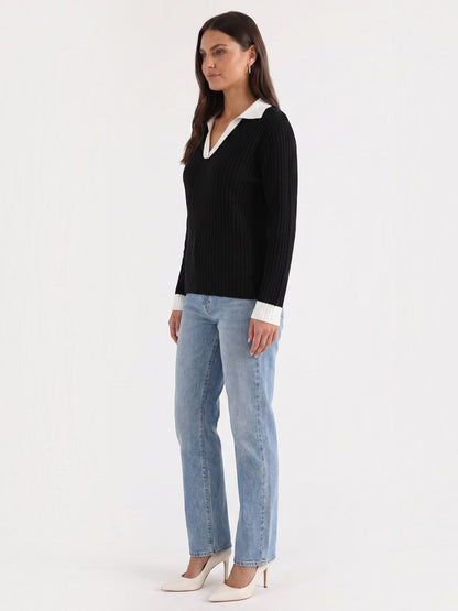 Althea Strickpullover mit V-Ausschnitt
