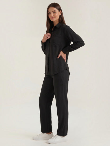 Amber Baumwoll Hosenanzug mit Overshirt